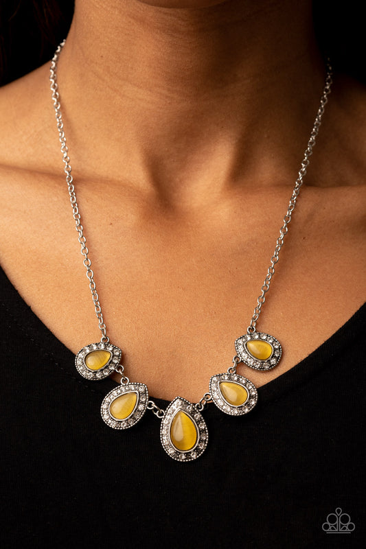 Everlasting Enchantment - Yellow Necklace -Paparazzi Accessories
