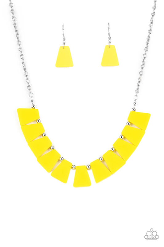 Vivaciously Versatile - Yellow Necklace - Paparazzi Accessories