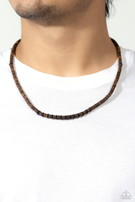 The WOOD Times - Black Necklace- Paparazzi Accessories