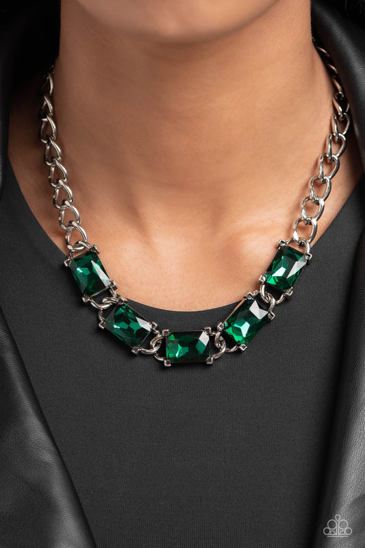 Radiating Review - Green Necklace - Paparazzi Accessories