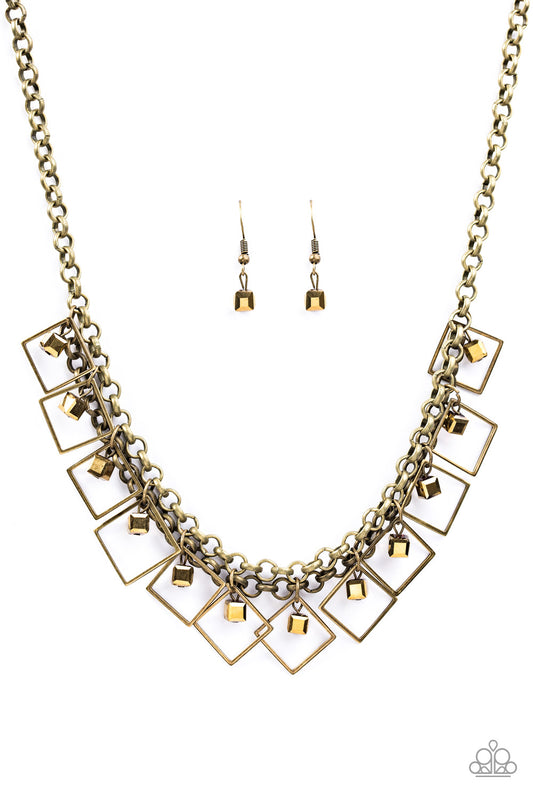 GEO Down In History - Brass Necklace