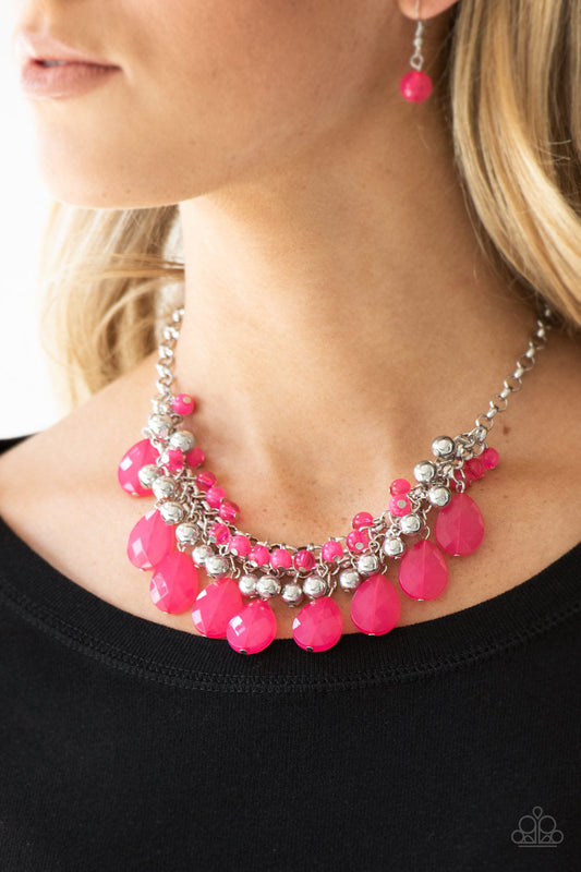 Trending Tropicana - Pink Necklace - Paparazzi Accessories