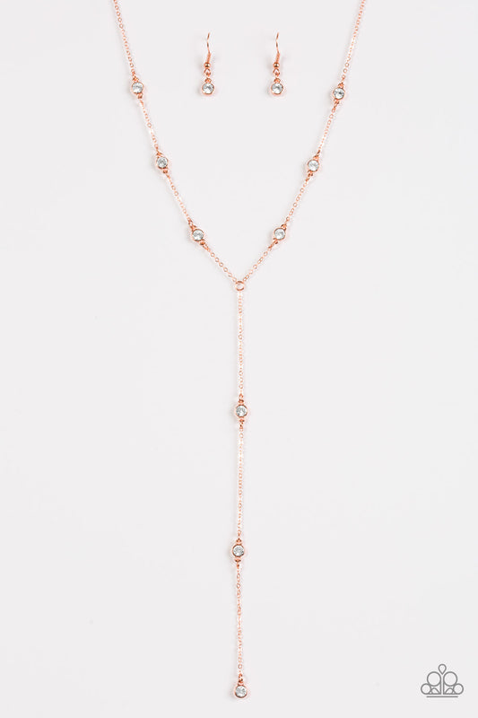 STARLIGHT The Way - Copper Neckace - Paparazzi Accessories