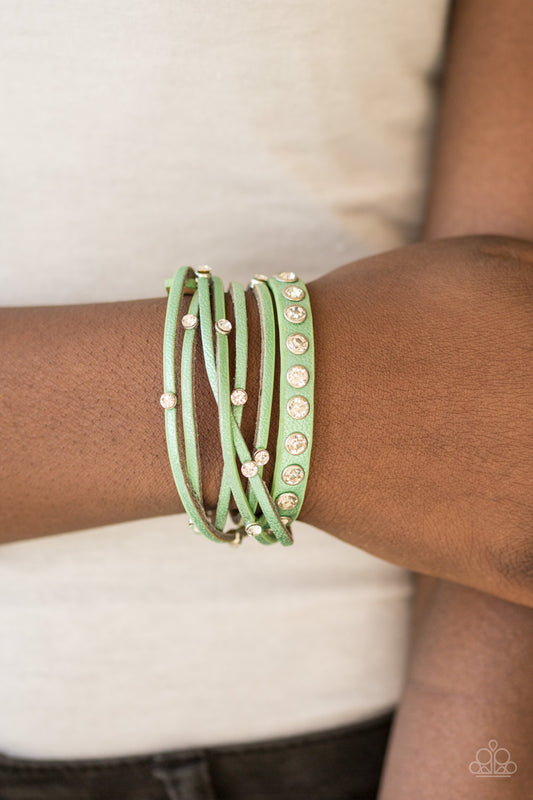 CATWALK It Off - Green Bracelet