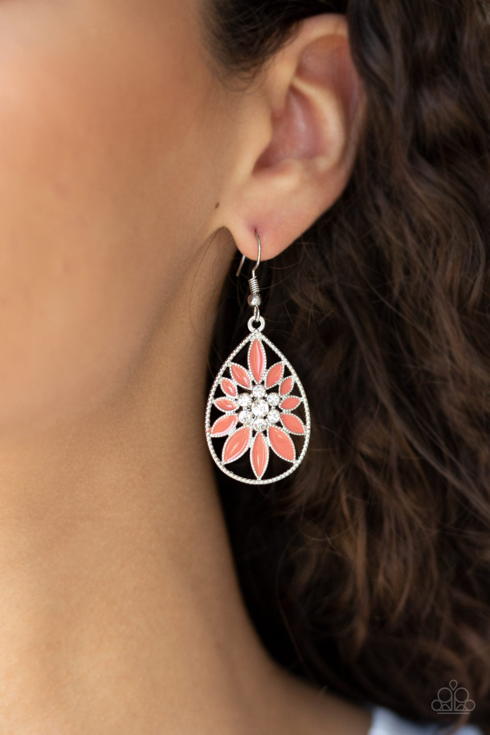 Floral Morals - Orange Earrings