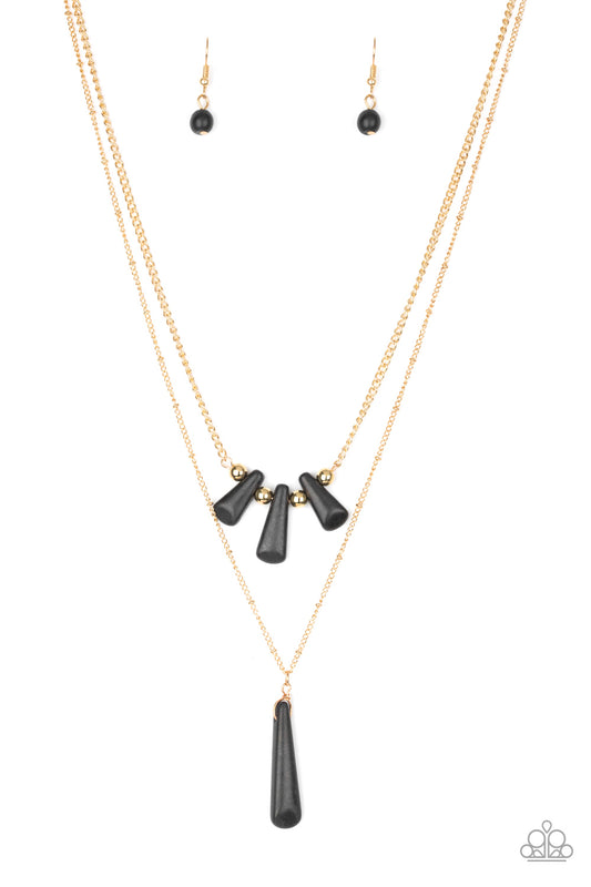 Basic Groundwork - Black Necklace - Paparazzi Accessories