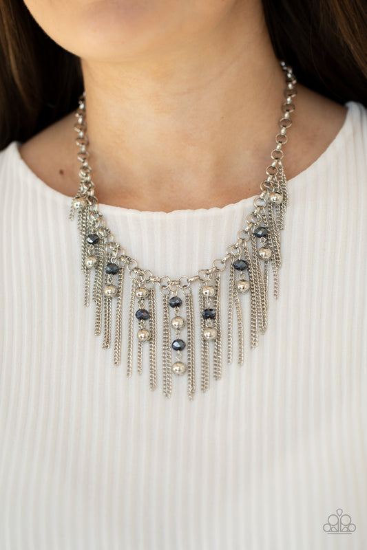 Ever Rebellious - Blue Necklace - Paparazzi Accessories