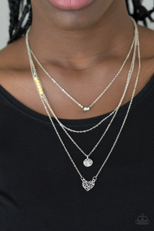 Gypsy Heart - Yellow Necklace