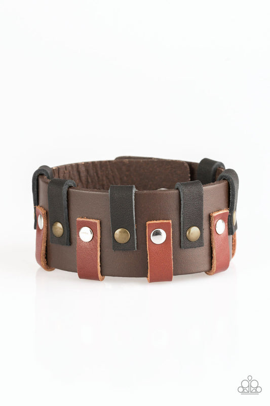 Modern Musketeer - Brown Bracelet - Paparazzi Accessories