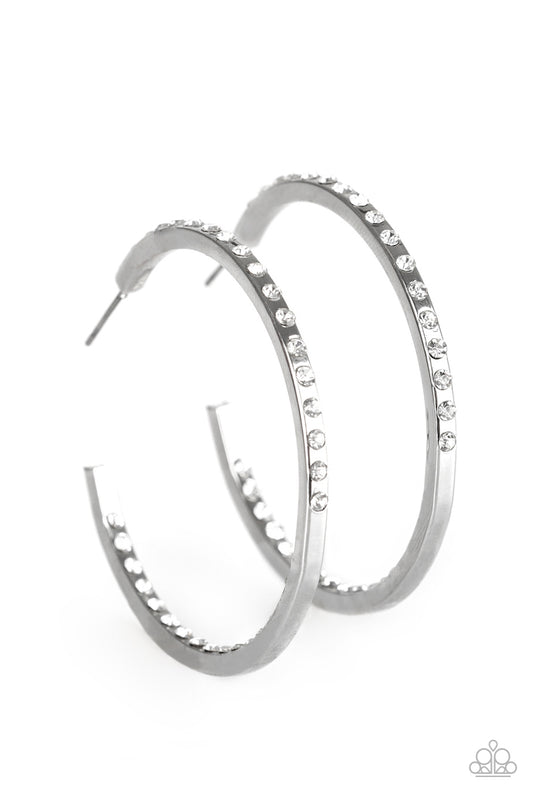Comin Into Money - White Earrings