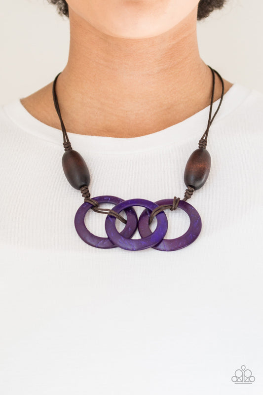 Bahama Drama - Purple Necklace