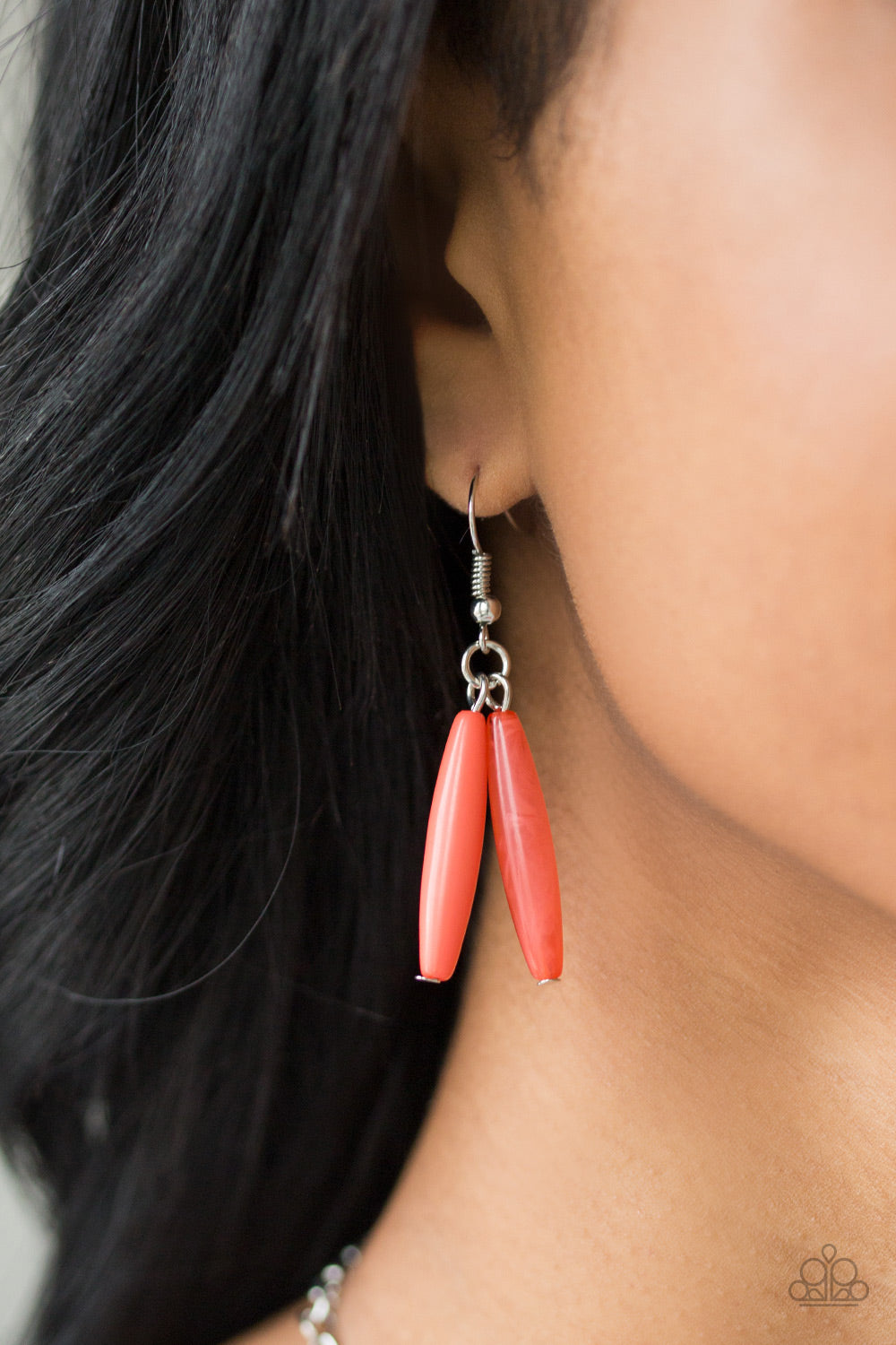 Full Of Flavor - Orange Neckalce