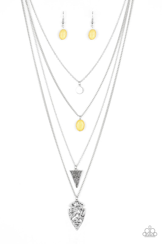 Grounded In ARTIFACT - Yellow Necklace - Jazzy Jewels With Lady J