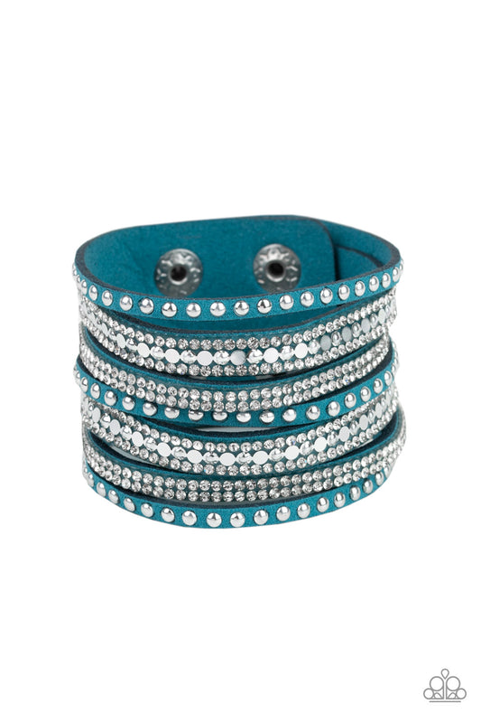 All Hustle and Hairspray - Blue Bracelet