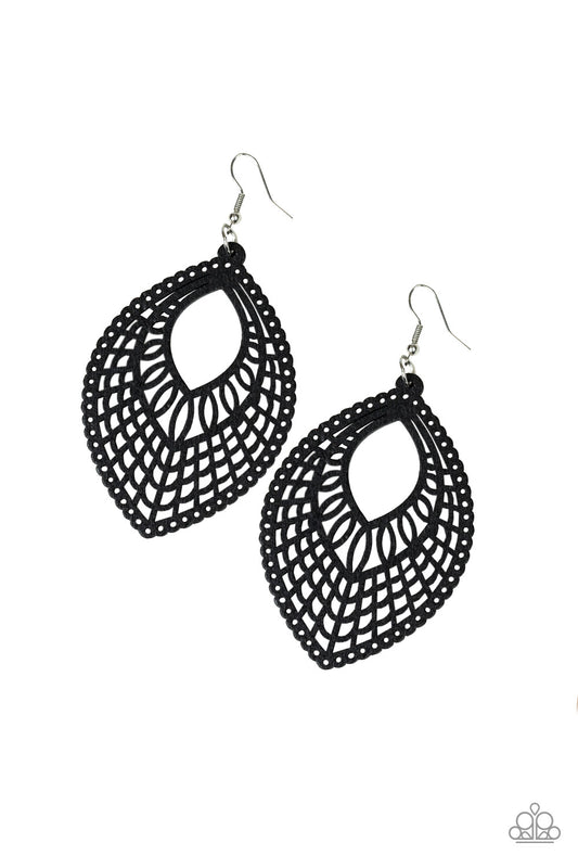 Coachella Gardens - Black Earrings