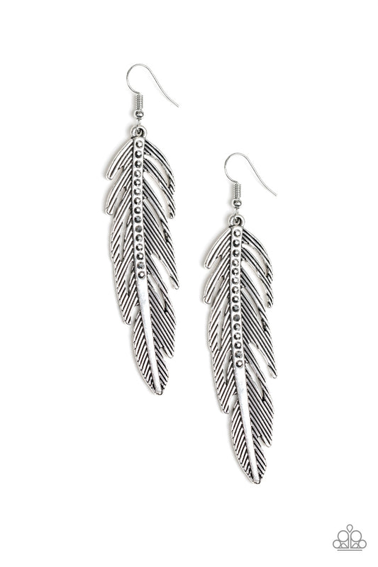 Give Me A ROOST - Silver Earrings