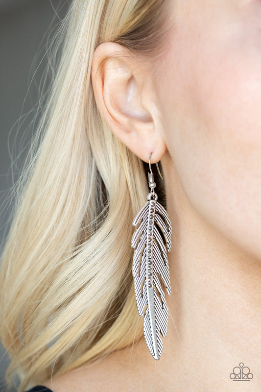 Give Me A ROOST - Silver Earrings