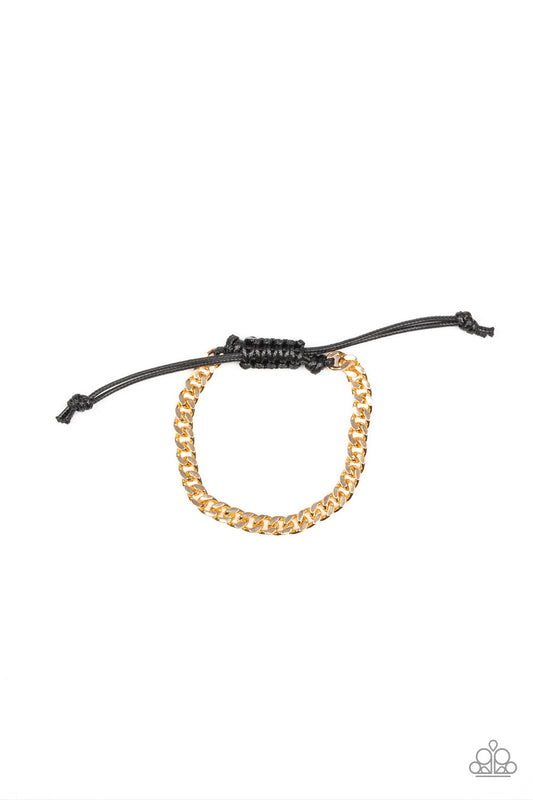 Hurrah - Gold Bracelet - Paparazzi Accessories