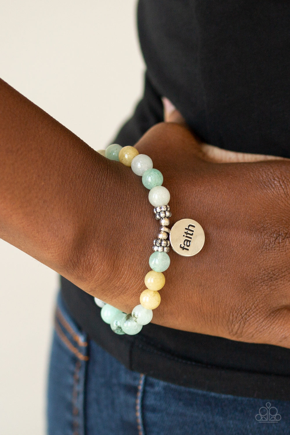 FAITH It, Till You Make It - Green Bracelet - Paparazzi Accessories