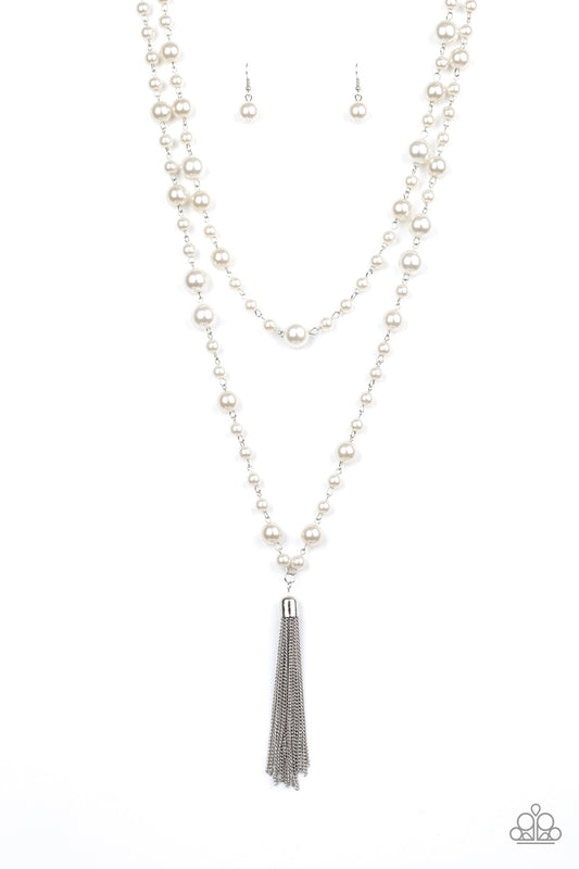 Social Hour - White Necklace - Paparazzi Accessories