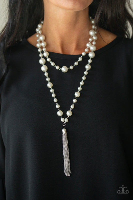 Social Hour - White Necklace - Paparazzi Accessories