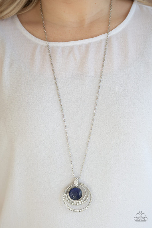 A Diamond A Day - Blue Necklace - Paparazzi Accessories