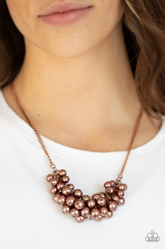 Grandiose Glimmer - Copper Necklace - Paparazzi Accessories