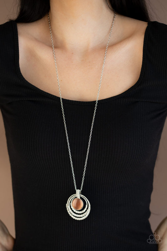 A Diamond A Day - Orange Necklace - Jazzy Jewels With Lady J