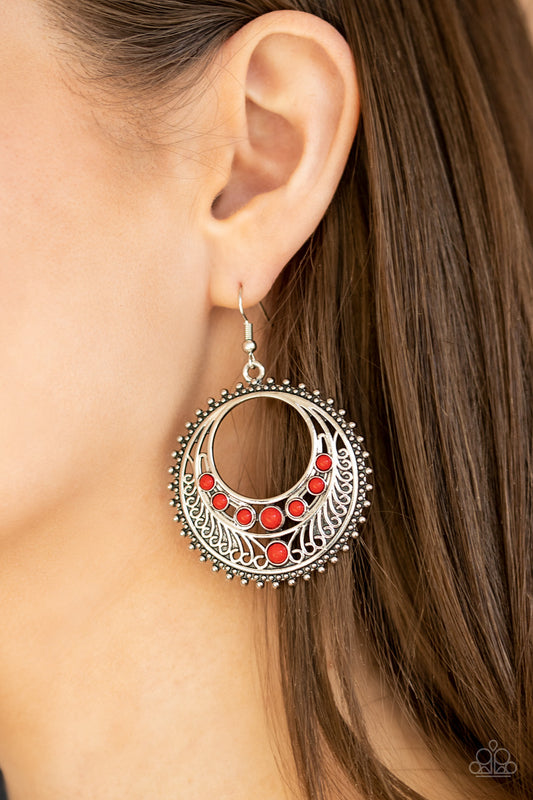 Boho Bliss - Red Earrings