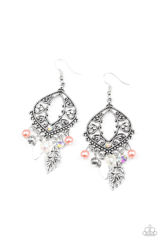 Garden Picnic - Orange Earrings - Jazzy Jewels With Lady J
