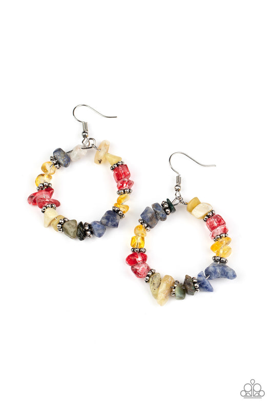 Going for Grounded - Multi Earrings - Paparazzi Accessories
