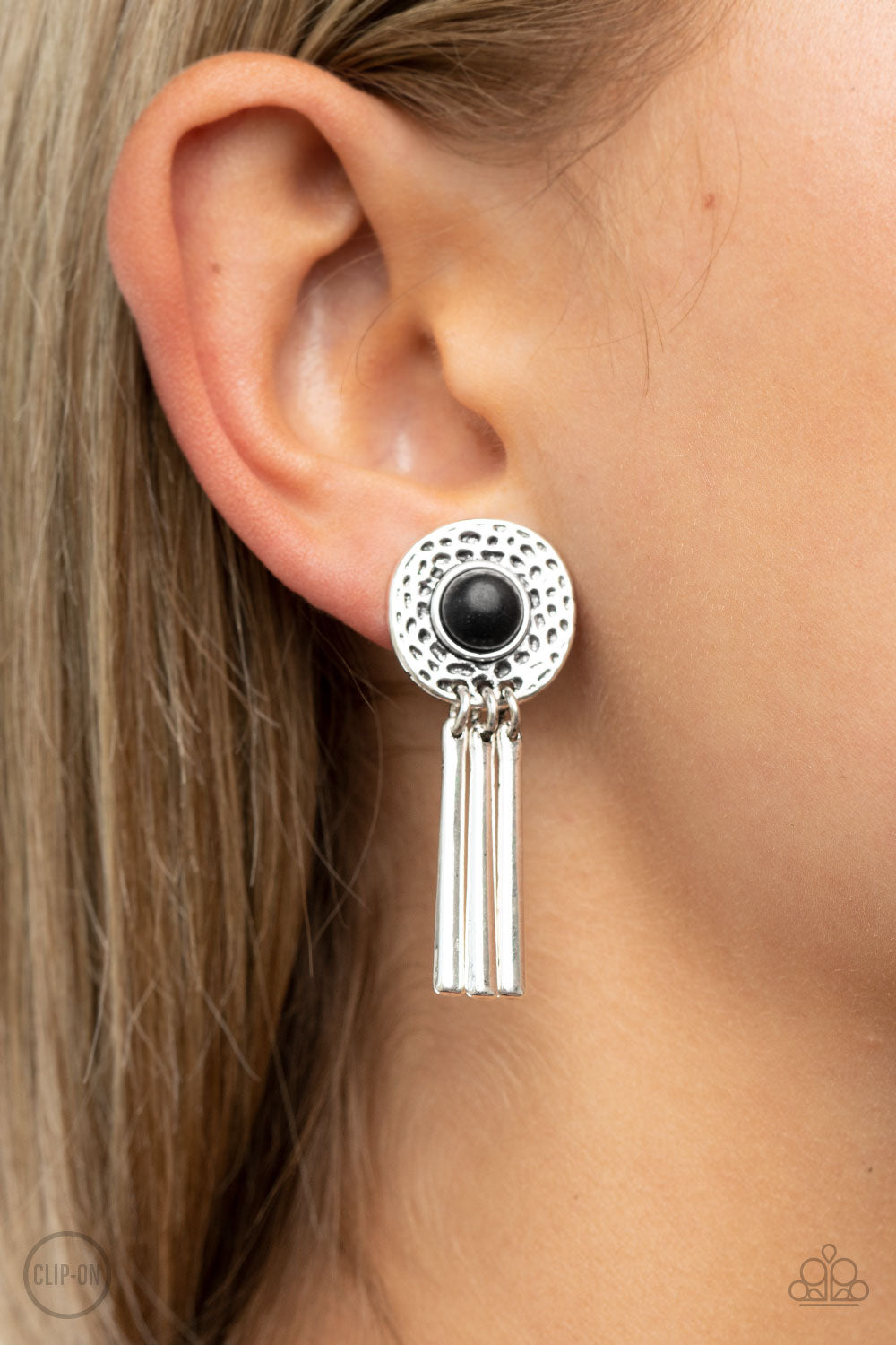 Desert Amulet - Black Earrings