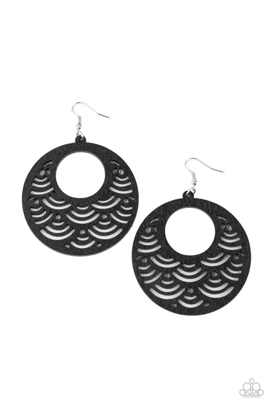 SEA Le Vie! - Black Earrings - Paparazzi Accessories