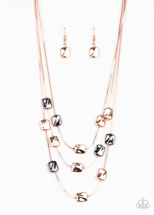 Downtown Reflections - Copper Neckalce