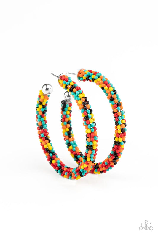 BEAD My Lips! - Multi Earrings - Paparazzi Accessories