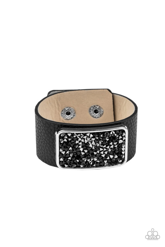 Interstellar Shimmer - Black Bracelet - Paparazzi Accessories