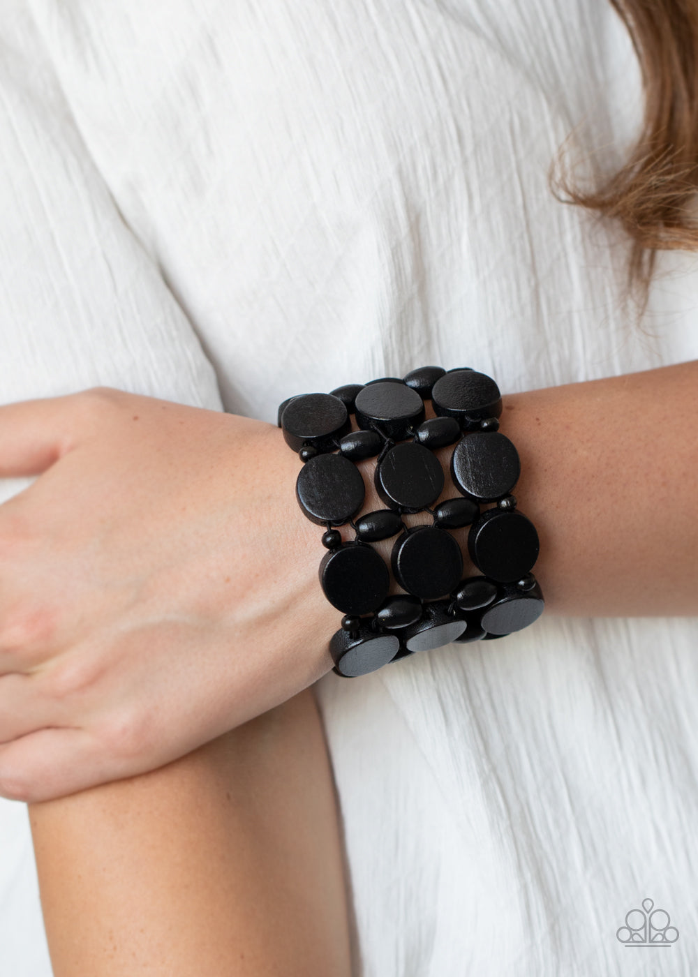 Cruising Coronado - Black Bracelet - Paparazzi Accessories