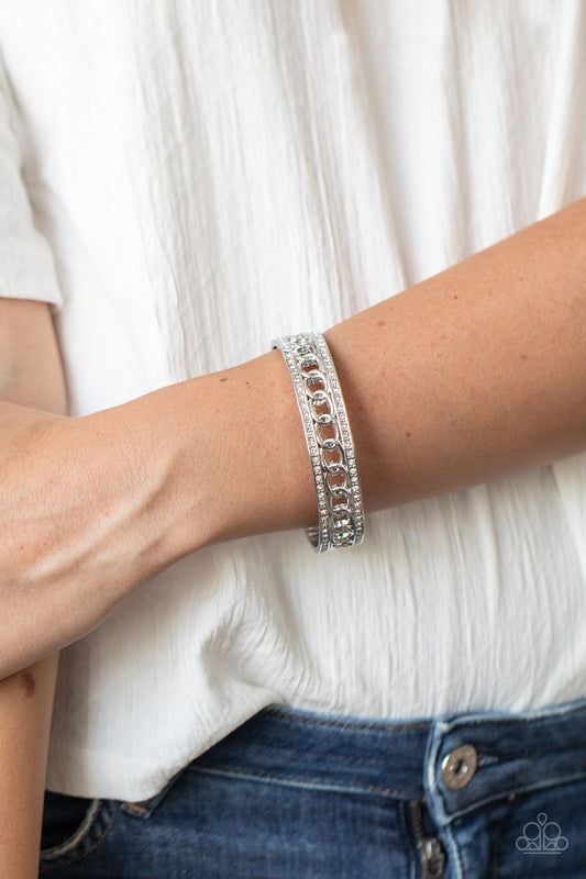 Couture Court - White Bracelet