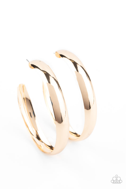 BEVEL In It - Gold Earrings