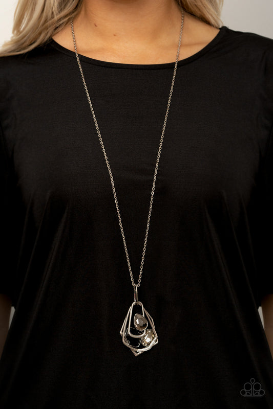 All Systems GLOW - Black Necklace - Paparazzi Accessories