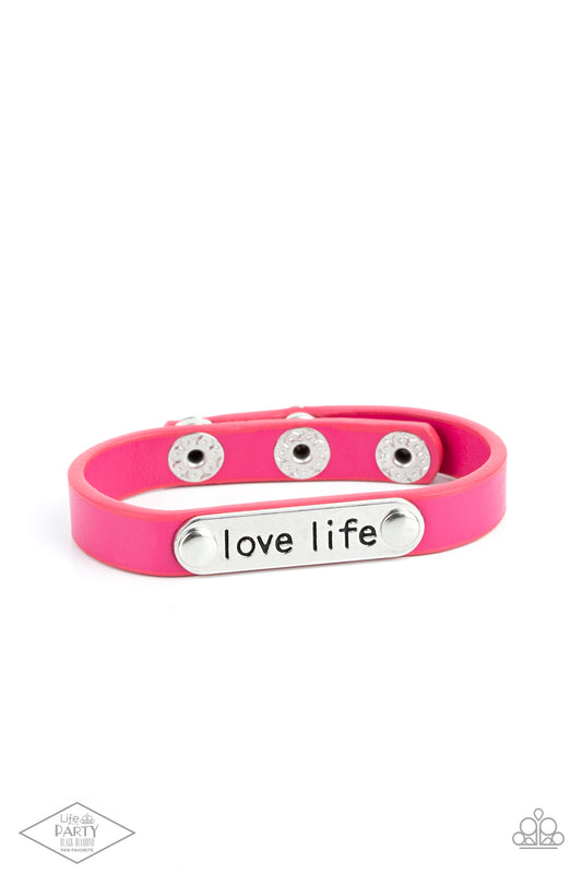 Love Life - Pink Bracelet