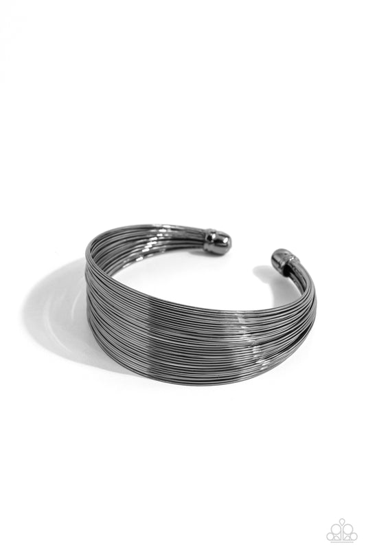 High Wire Act - Black Bracelet - Paparazzi Accessories