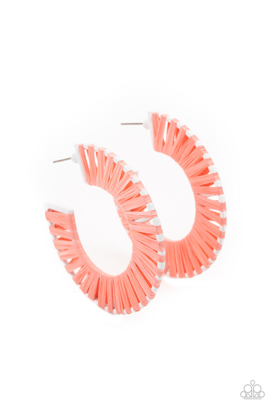 Everybody Conga! - Orange Earrings
