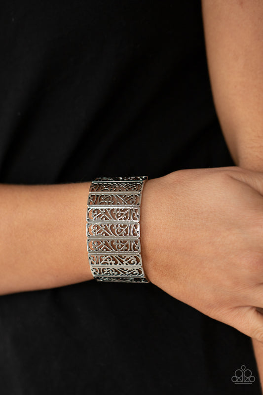 Ornate Orchards - Silver Bracelet - Paparazzi Accessories