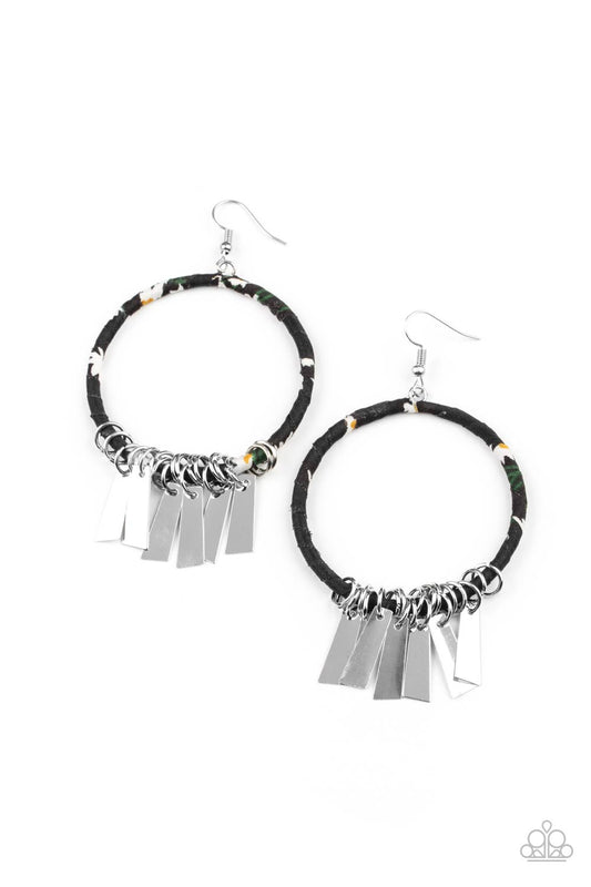 Garden Chimes - Black Earrings - Paparazzi Accessories