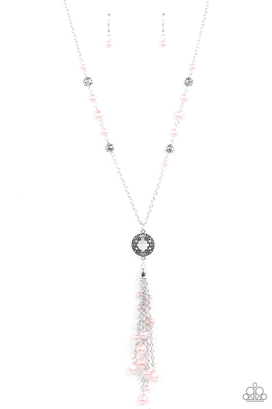 Tasseled Treasure - Pink Necklace