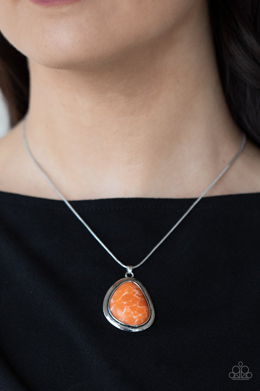 Canyon Oasis - Orange Necklace