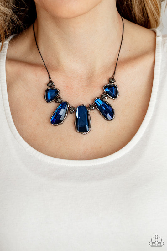 Cosmic Cocktail - Blue Necklace - Paparazzi Accessories