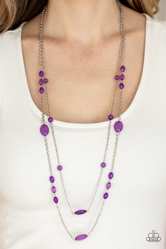 Day Trip Delights - Purple Necklace