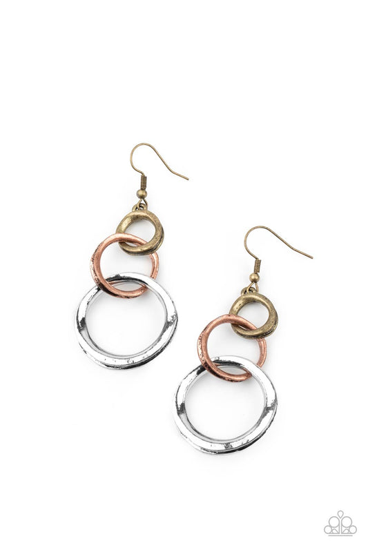 Harmoniously Handcrafted - Multi Earrings - Paparazzi Accessories